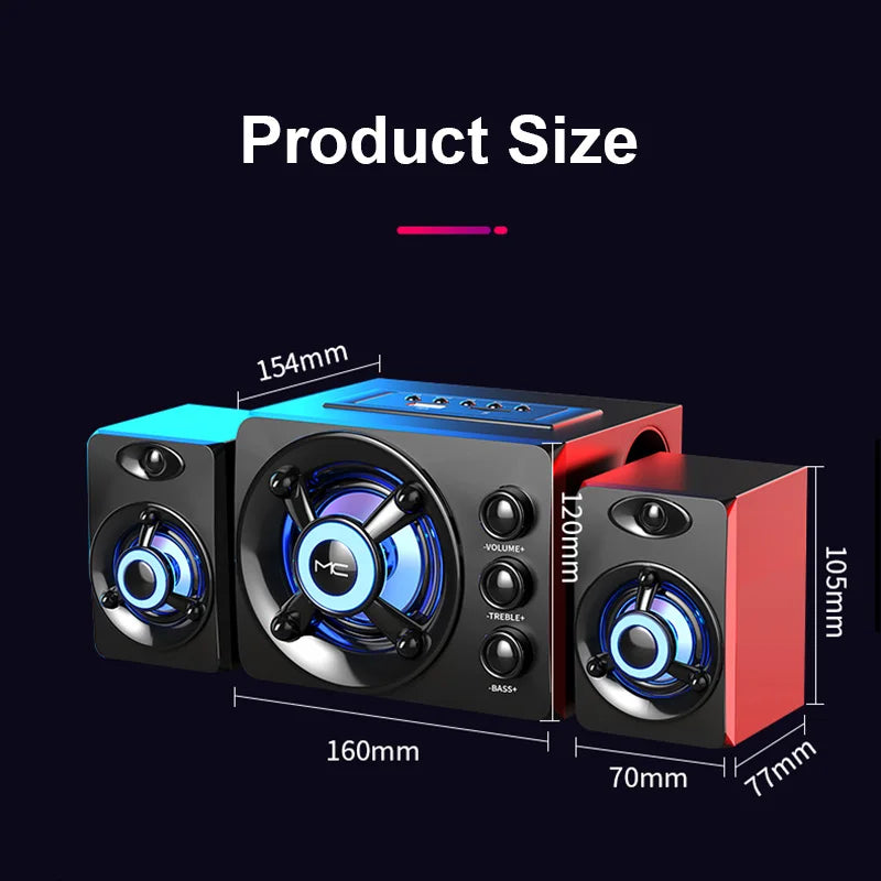 MoreFps 3D RGB Speakers With Subwoofer