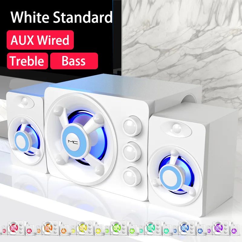 MoreFps 3D RGB Speakers With Subwoofer