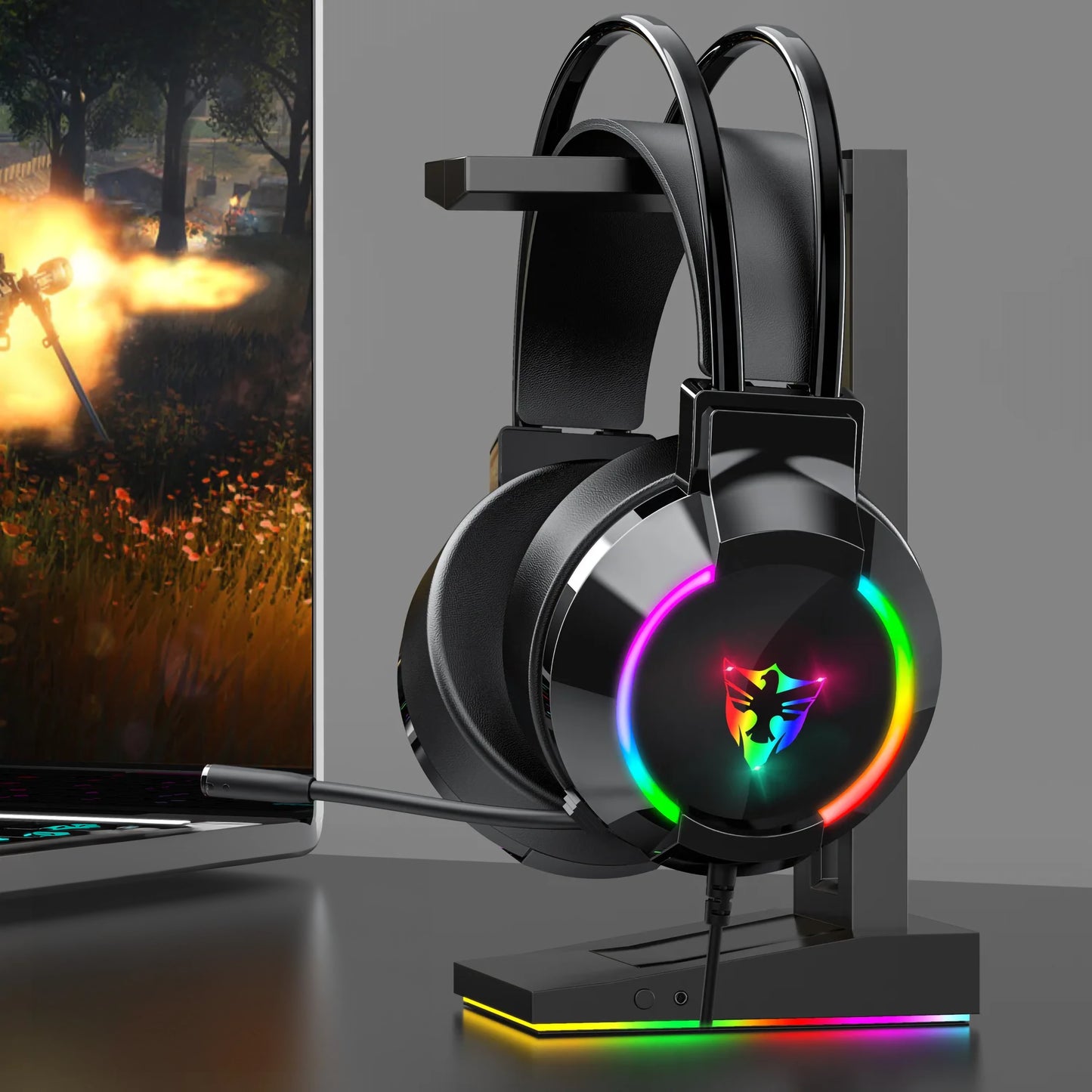 MoreFps RGB Gaming Headphones