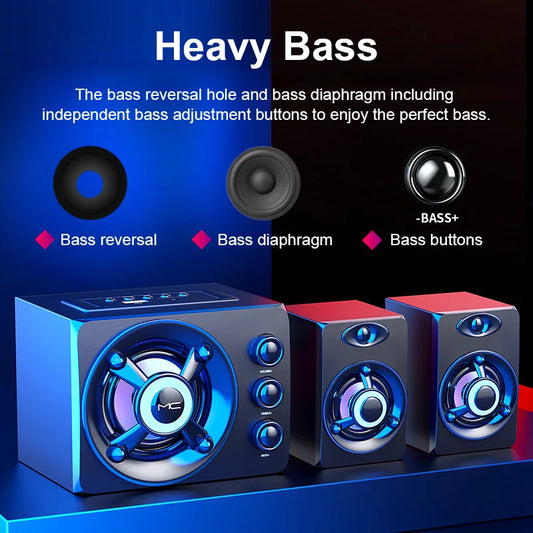 MoreFps 3D RGB Speakers With Subwoofer